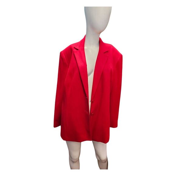 Norton Mcnaughton Red Blazer Womens Size 18W - Picture 1 of 8